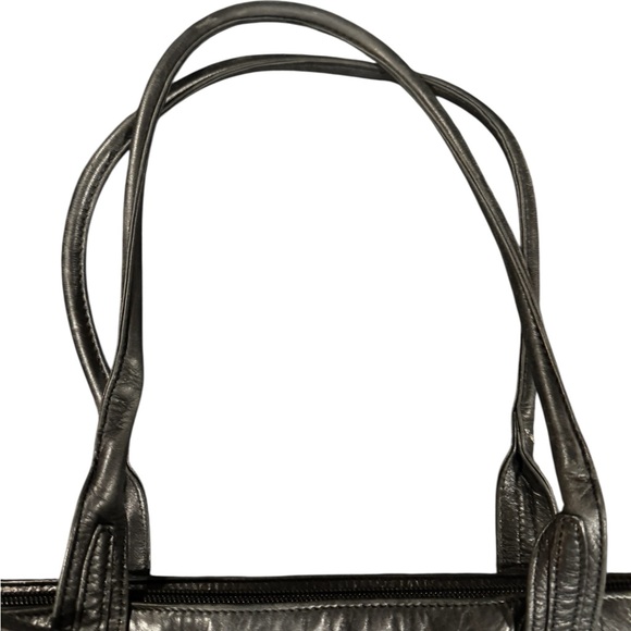 Banana Republic Classic Leather Tote — Black - Picture 5 of 7